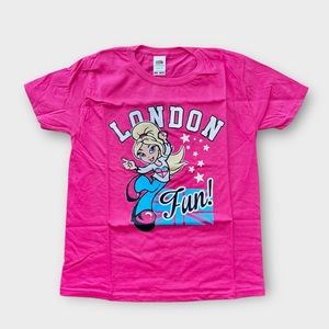 New! London Fun 7-8 y/o Girl’s Pink shirt